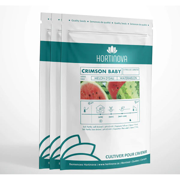 Crimson Baby - Open Pollinated Watermelon Seeds