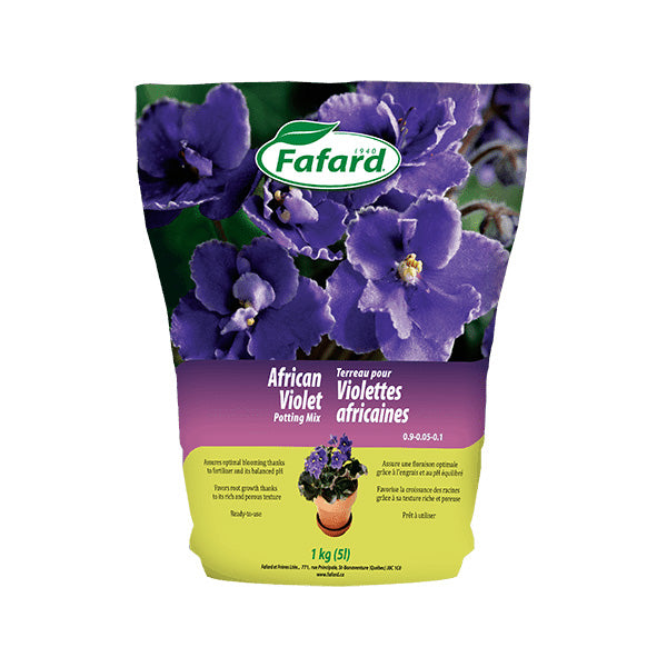 Terreau d'empotage pour violette africaine Fafard