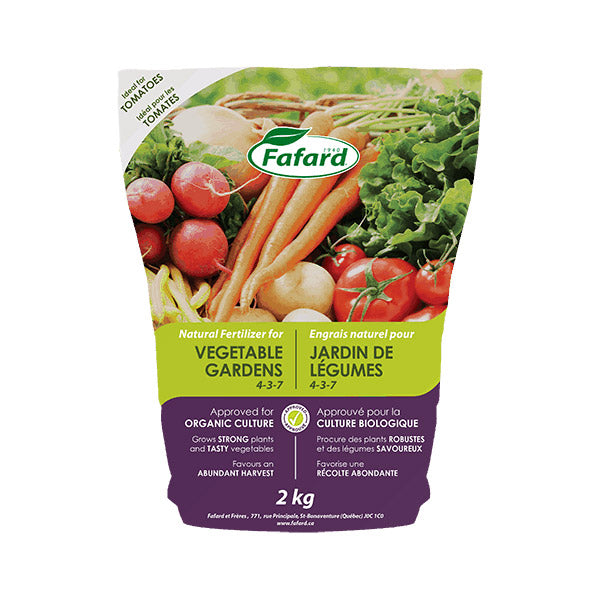 Engrais naturel Fafard pour potager (4-3-7)