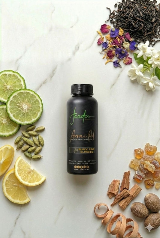 Classic Black Tea Essential Oil – 500ml | Warm Spiced Floral HVAC Scent Oil